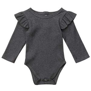 Ruffle long sleeve onesie